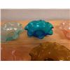 Image 28 : Qty 20 Iridescent Ruffled Bowls, Misc Colors & Sizes