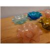 Image 31 : Qty 20 Iridescent Ruffled Bowls, Misc Colors & Sizes