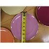 Image 13 : Qty 6 Colored Plates in Classic Coffee & Tea Box, 7.5" Dia