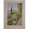 Image 2 : Landscape Scene Artwork Purchased in Sicily,Taormina, by G Cicala, Unframed 13.5" x 18"