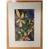 Image 1 : Floral Kopiko Artwork Numbered 2/50 by Artist A. Johnsen w/ COA, Unframed 12.5" x 17.5"