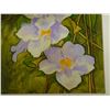 Image 3 : Thunbergia Artwork Numbered 2/50 by Artist A. Johnsen w/ COA, Unframed 14" x 14"