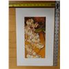 Image 9 : White Orchids Artwork Numbered 2/50 by Artist A. Johnsen w/ COA, Unframed 11" x 17"