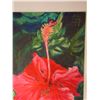 Image 4 : Red Hibiscus Artwork Numbered 2/50 by Artist A. Johnsen w/ COA, Unframed 12" x 17"