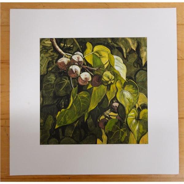 Milo Seeds Artwork Numbered 2/50 by Artist A. Johnsen w/ COA, Unframed 14" x 14"