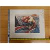 Image 12 : Pele Moe Artwork Numbered 83/1800 by Janet Stewart, Unframed 24" x 20"