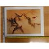 Image 10 : Cardinals & Pine Artwork by Waituck Lo w/ Asian Calligraphy, Unframed 26" x 20"