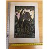 Image 9 : Garden Hula Colored 9/16/1996 by Tomas Belsky, Unframed 15" x 22"