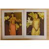 Image 1 : Qty 2 Lithograph Cards, Banana Girl & Meleana by John Kelly