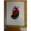 Image 13 : Qty 4 Abstract Tea Bowl Exploding Artworks Signed by Artist 2008, Unframed 11" x 15"