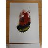 Image 4 : Qty 4 Abstract Tea Bowl Exploding Artworks Signed by Artist 2008, Unframed 11" x 15"