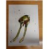 Image 9 : Qty 4 Abstract Tea Bowl Exploding Artworks Signed by Artist 2008, Unframed 11" x 15"