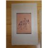 Image 4 : Qty 4 Artworks: Taj Mahal Hotel Postcard, Elephant, Tiger & Persian King, Unframed, Misc Sizes