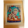 Image 7 : Qty 4 Artworks: Taj Mahal Hotel Postcard, Elephant, Tiger & Persian King, Unframed, Misc Sizes