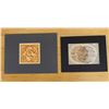 Image 1 : Qty 2 Abstract Artworks by Reni A'ia'i Bello - Kapa Maker, Approx. 12" x 9"