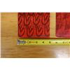 Image 11 : Qty 2 Red & Black Abstract Artwork, Numbered & Signed by Artist, 5" x 20"