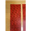 Image 3 : Qty 2 Red & Black Abstract Artwork, Numbered & Signed by Artist, 5" x 20"
