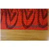 Image 7 : Qty 2 Red & Black Abstract Artwork, Numbered & Signed by Artist, 5" x 20"