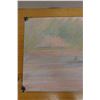 Image 2 : Pastel Paddler Artwork w/ Notation Lourey 4x Hoppu Festival, Unframed 41.5" x 28"
