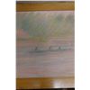 Image 3 : Pastel Paddler Artwork w/ Notation Lourey 4x Hoppu Festival, Unframed 41.5" x 28"
