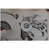 Image 3 : Waikato River Taniwha Artwork Numbered 56/60 by Buck Nin, Unframed 30" x 22.5"