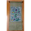 Image 1 : Asian Scroll w/ Abstract Art Figures & Calligraphy 21.5" x 48"