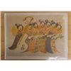 Image 1 : Hawaiian Musicians Artwork Numbered 22/56 by H.C. Hee w/ Bio, Unframed 21" x 16"