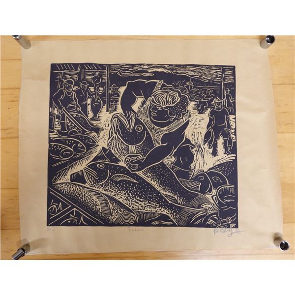 Suisan Artwork Numbered 20/00 by Artist by Tomas Belsky, Unframed 23" x 21"