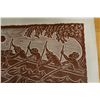 Image 4 : Hawaiian Canoe Paddlers Artwork by Artist Dietrich Varez, Unframed 24" x 18"