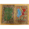 Image 1 : Qty 2 Floral Artworks 15" x 22"