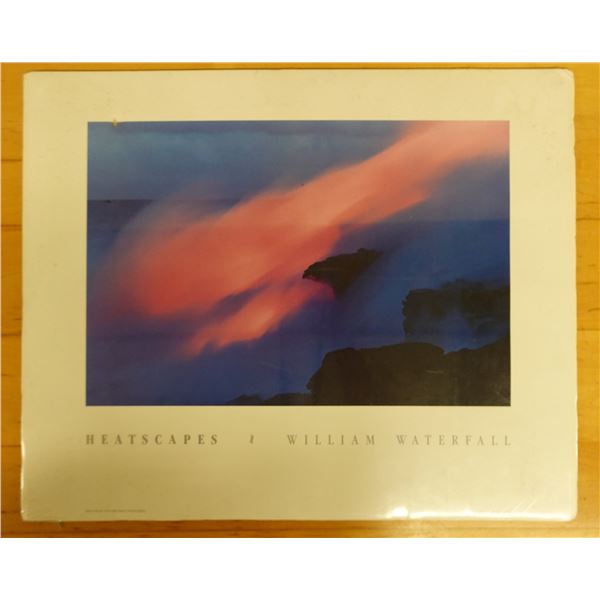 Heatscapes Kilauea Volcano Artwork by William Waterfall, Unframed 24" x 20"