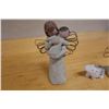 Image 6 : Qty 7 British Toy Soldiers, 2 Angels & Elephant Figurine, Misc Sizes