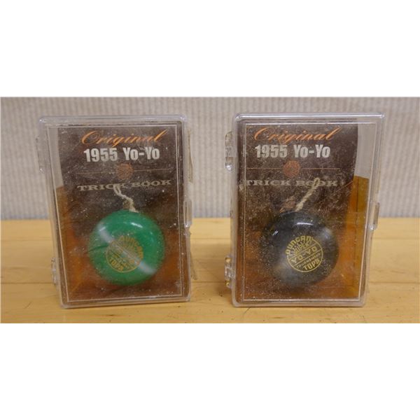 Qty 2 Original 1955 Yo-Yo Trick Books in Plastic Cases