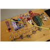 Image 11 : Multiple Dolls & Figurines, Necklaces, Horse Puppet, etc Misc Sizes