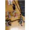 Image 9 : Multiple Dolls & Figurines, Necklaces, Horse Puppet, etc Misc Sizes