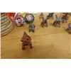 Image 3 : Multiple Animal Figurines, Flowers, 2 Woven Baskets, etc Misc Sizes