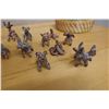 Image 4 : Multiple Animal Figurines, Flowers, 2 Woven Baskets, etc Misc Sizes