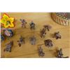 Image 7 : Multiple Animal Figurines, Flowers, 2 Woven Baskets, etc Misc Sizes