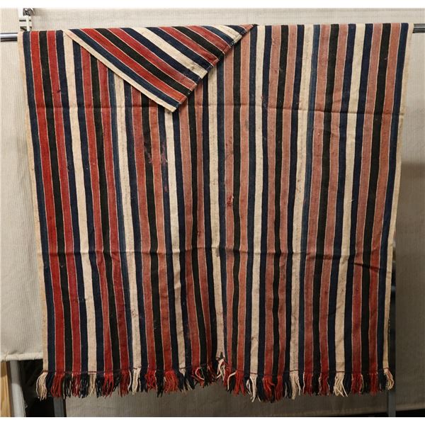 Striped Fabric w/ Fringe 50" x 75"