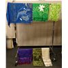 Image 1 : Qty 6 Fabric Wraps, Misc Designs, Sizes from 60"x44" to 88" x 34"
