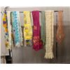 Image 1 : Qty 7 Fabric Belts & Ties (some silk), Misc Designs & Sizes