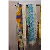 Image 2 : Qty 7 Fabric Belts & Ties (some silk), Misc Designs & Sizes