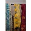 Image 3 : Qty 7 Fabric Belts & Ties (some silk), Misc Designs & Sizes
