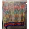 Image 1 : Multi-Colored Fabric w/ Fringe 39" x 70"