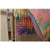 Image 7 : Multi-Colored Fabric w/ Fringe 39" x 70"