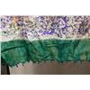 Image 3 : Multi-Colored Floral Fabric w/ Fringe 55" x 55"