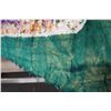 Image 5 : Multi-Colored Floral Fabric w/ Fringe 55" x 55"