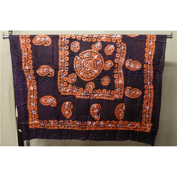 Multi-Colored Floral Fabric 55" x 55"