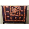 Image 1 : Multi-Colored Floral Fabric 55" x 55"