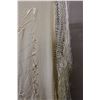 Image 7 : Embroidered Floral 100% Natural Silk Fabric w/ Fringe 48" x 48"